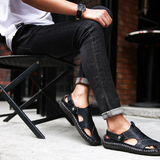 Klassische Leder-Sandalen