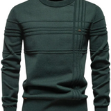 Herrenpullover mit Karomuster