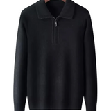 Gstaad Kaschmir-Sweater mit Viertelreißverschluss