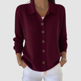 Millie | Knopfverschluss-Kragen-Cardigan