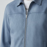 Hellblaue Wildlederjacke für Herren – Elegant und Universell für den Alltag