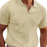 René - Streifen-T-Shirt mit V-Ausschnitt