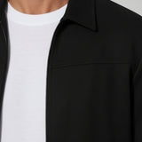 Schwarze Wildlederjacke für Männer – Moderne lässige Outdoor-Bekleidung