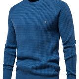 Herrenpullover mit Strickdesign