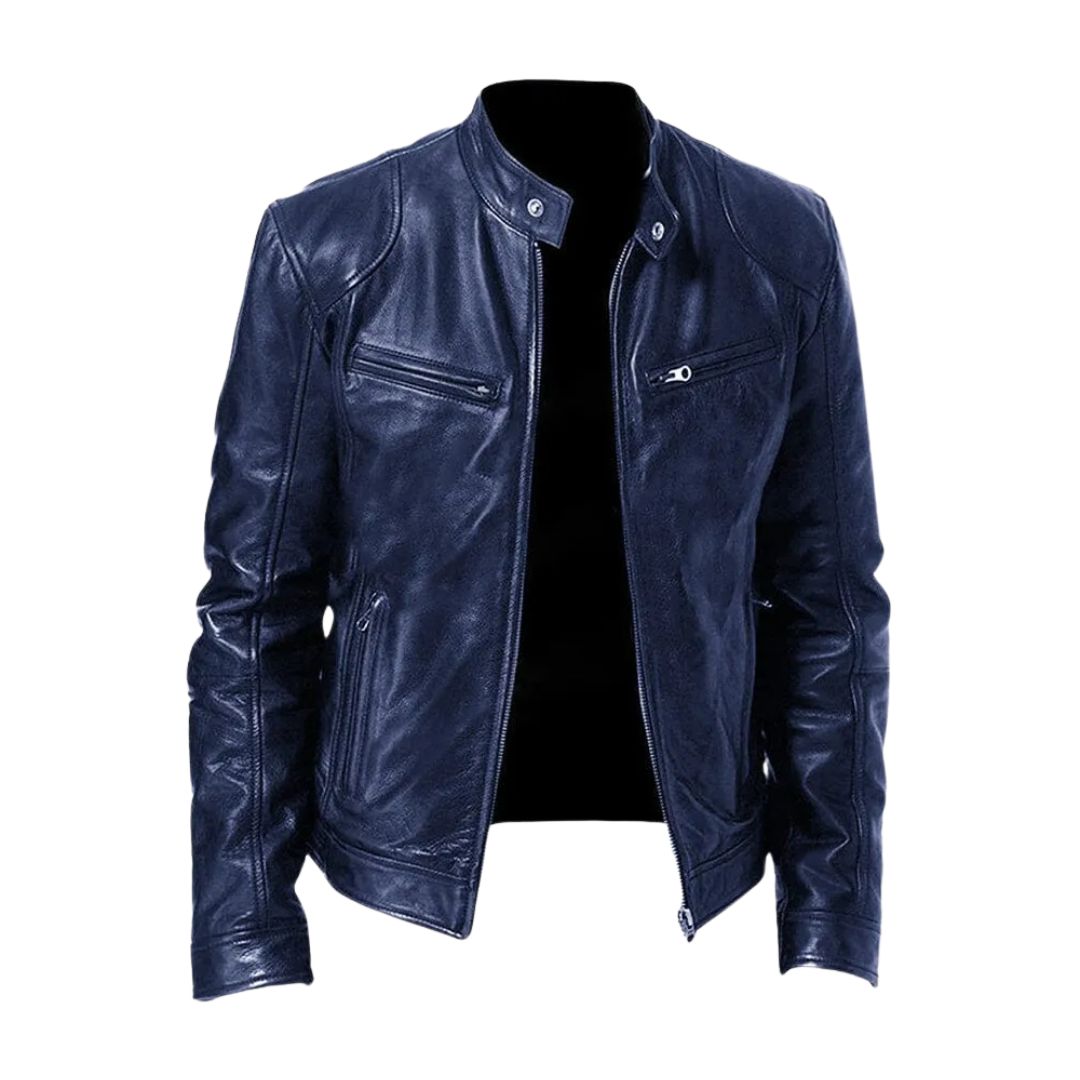 Alexandre | Herren-Lederjacke mit Stehkragen
