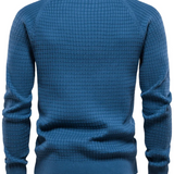 Herrenpullover mit Strickdesign