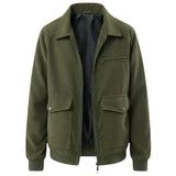 Herren Cordjacke – Olivgrün