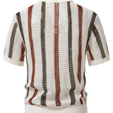 Polo aus Crochet mit V-Ausschnitt