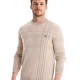 Herrenpullover mit Karomuster