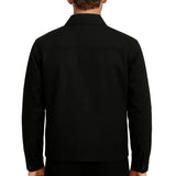 Leichte Twilljacke für Herren – Schwarz – Reguläre Passform