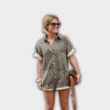 Nonette | Hemdkleid mit Leopardenmuster