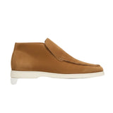 Herren Mokassins aus Leder – Slip-On Chukka Stil, Flacher Absatz – Braun