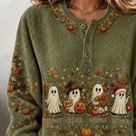 Lorraine | Halloween-inspiriertes Rundhals-Langarm-Sweatshirt