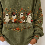 Lorraine | Halloween-inspiriertes Rundhals-Langarm-Sweatshirt