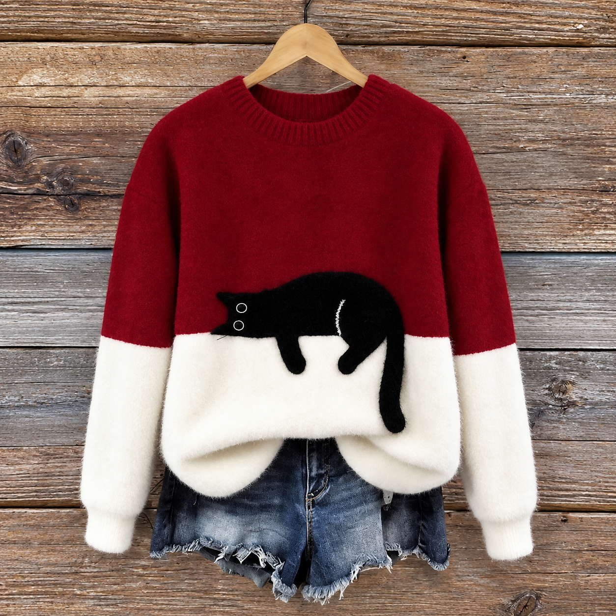 Iris – Pullover mit Katzenmotiv