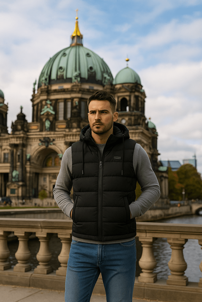 Yves | Thermoweste mit Kapuze