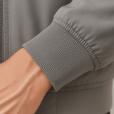 Klassische Graue Bomberjacke