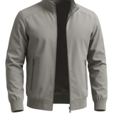 Klassische Graue Bomberjacke