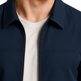 Marineblaue Casual-Jacke