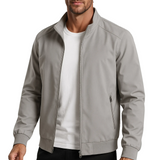 Klassische Graue Bomberjacke