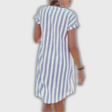 Luisa – Gestreiftes Midi-Kleid