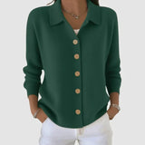 Millie | Knopfverschluss-Kragen-Cardigan