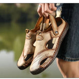 Klassische Leder-Sandalen