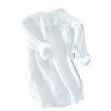 Elegantes Premium-Baumwollhemd für Herren – Weiß