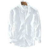 Elegantes Premium-Baumwollhemd für Herren – Weiß
