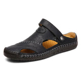 Klassische Leder-Sandalen