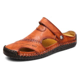 Klassische Leder-Sandalen