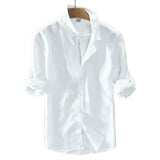 Elegantes Premium-Baumwollhemd für Herren – Weiß