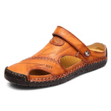 Klassische Leder-Sandalen