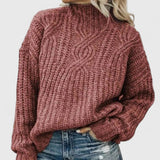 Madelyn - Eleganter Kabelstrickpullover