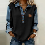 Voxanne™ | Denim Kragenpullover