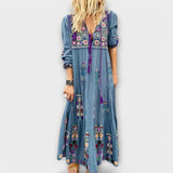 Vivi - Lässig’s Boho Leinen Maxikleid
