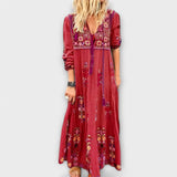 Vivi - Lässig’s Boho Leinen Maxikleid