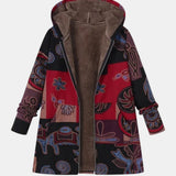 Henriette | Boho-Patchwork-Hoodie mit abstraktem Muster