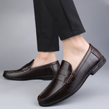 Elegante Premium-Leder-Mokassins
