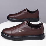 Leder Slip-On Schuhe