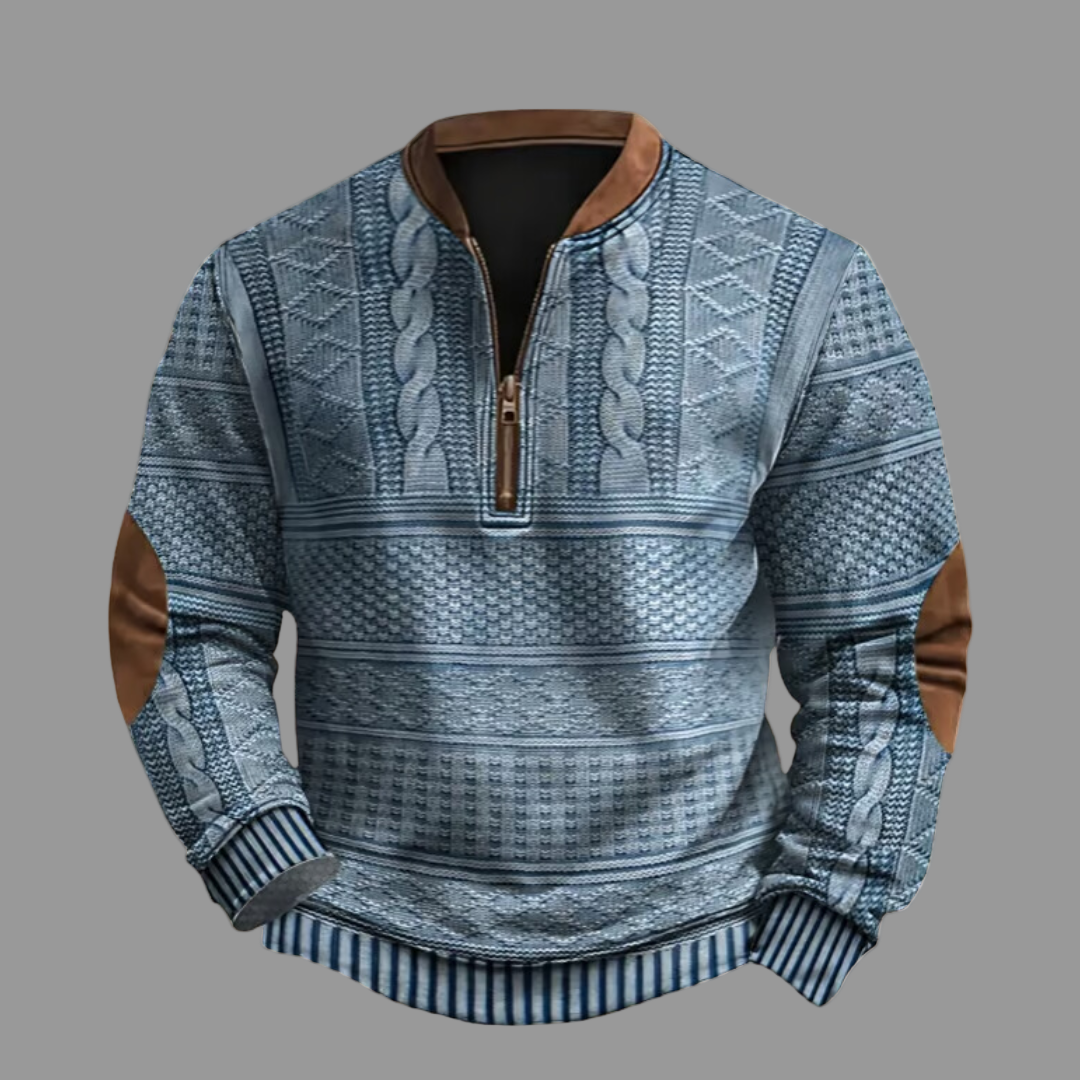 Jonas | Bequemer Pullover mit Reißverschluss und modernem Look