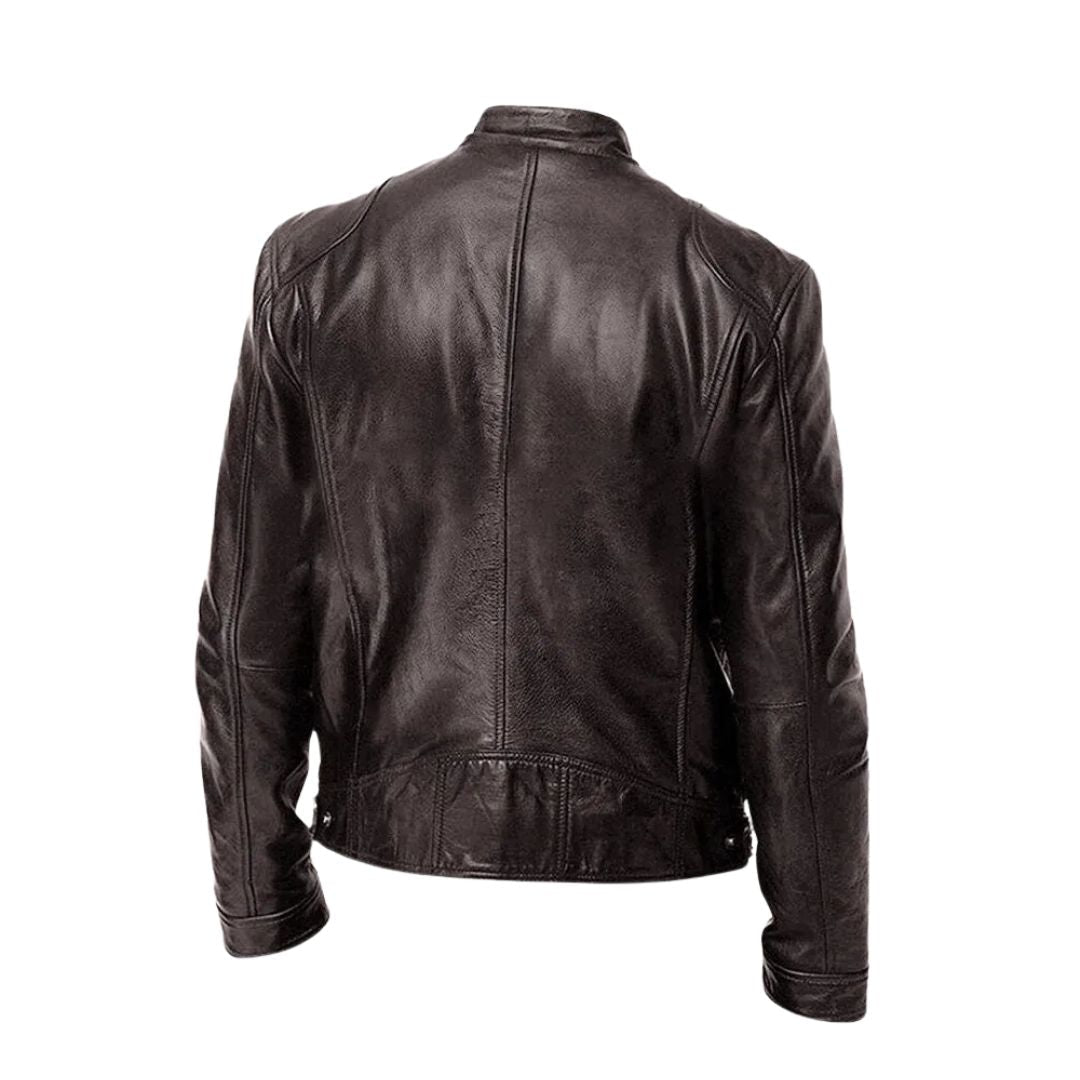 Alexandre | Herren-Lederjacke mit Stehkragen