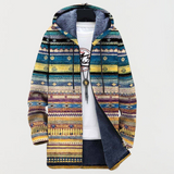 Ghislaine | Kapuzenjacke mit ethnischem Muster