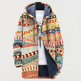 Dominique | Kapuzenjacke mit ethnischem Muster