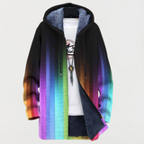 Régine | Regenbogen Kapuzenmantel