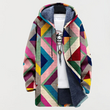 Sylvie | Kapuzenpullover mit geometrischem Muster