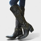 Mia | Western Knielange Stiefel