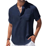 Elegantes Premium Baumwollhemd für Herren – Dunkelblau
