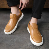 Lässige Leder Slipper