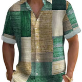 Elegantes Patchwork-Hemd